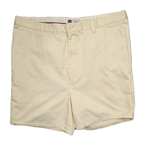 Vintage Gap Clean Cut Men’s 6" Butter Yellow Cotton Shorts sz 38 Golf Preppy - Picture 1 of 7
